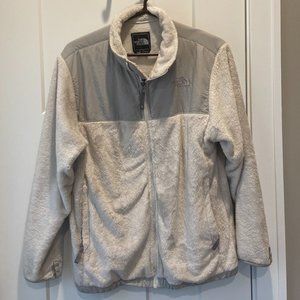 North Face White Fleece Kids sz XL